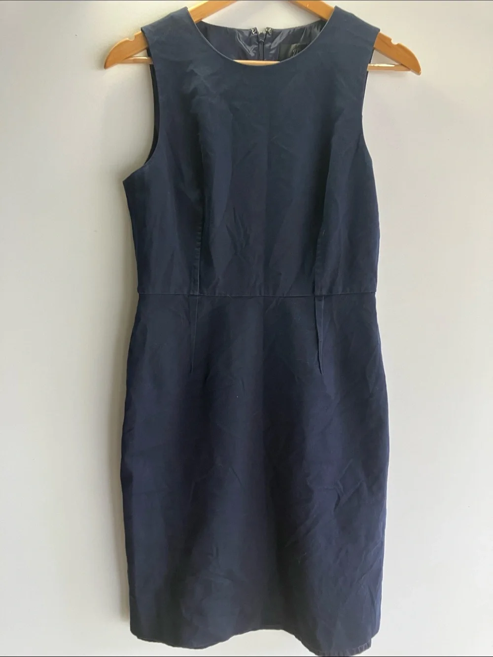 J. Crew Navy Blue, Sleeveless Midi Dress